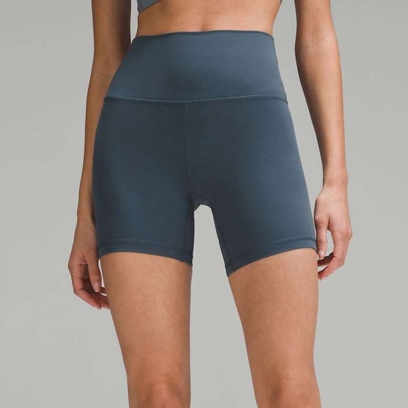 lululemon athletica Pants - Lululemon Align HR Short 6” in Iron Blue Sz 10